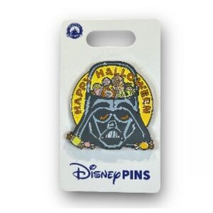 Disney Darth Vader Halloween Candy Bucket Pin - Black, Yellow, Orange